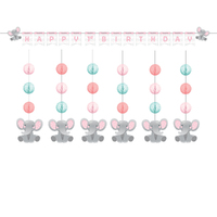 Enchanting Elephant 1st Birthday Decorating Party Pack