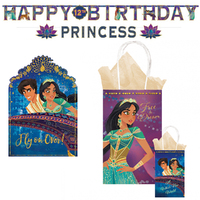 Aladdin 8 Guest Birthday Pack Invitations, Loot Bags and Banner