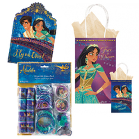 Aladdin 8 Guest Loot Favour & Invites Birthday Pack
