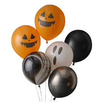 Halloween Hello Pumpkin Latex Balloons 6 Pack