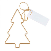 Christmas Wire Gold Tree Name Place Card Holders 4 Pack