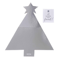 Christmas Tree Silver Glitter Grazing Board