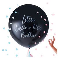 Baby Shower Gender Reveal Little Sister Or Little Brother Balloon
