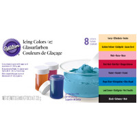 Birthday Cake Decorating 8 Piece Icing Colour Set