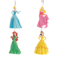 Christmas Disney Princess Tree Hanging Ornaments Set of 4