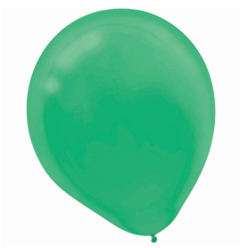 Festive Green Latex Balloons 15 Pack