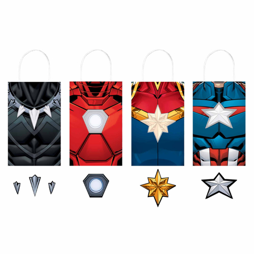 Marvel Avengers Powers Unite Create Your Own Kraft Bags 8 Pack