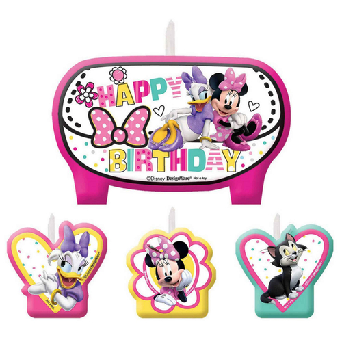 Minnie Mouse Happy Helpers Birthday Candles Set 4 Pieces