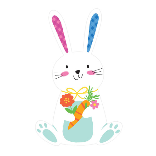 Easter Bunny with Carrot Cutout