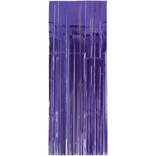 Hollywood New Purple Metallic Foil Door Curtain 
