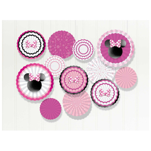 Disney Minnie Mouse Forever Paper Fans Decorating Kit 