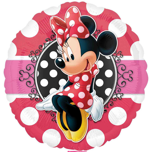 Minnie Mouse Round Portrait Foil Balloon