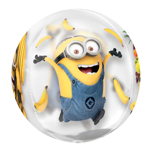 Minion Despicable Me Clear Orbz Balloon