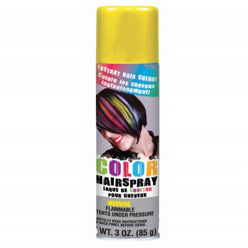 Hair Spray Yellow 85g Can - Crazy Hair day