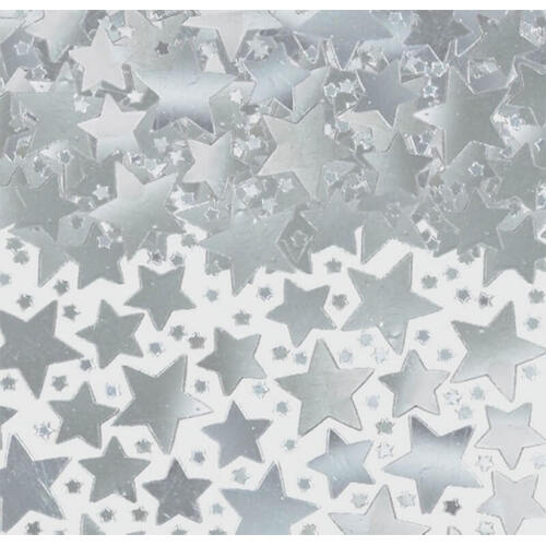 Australia Day Star Confetti Silver - 70g Approx