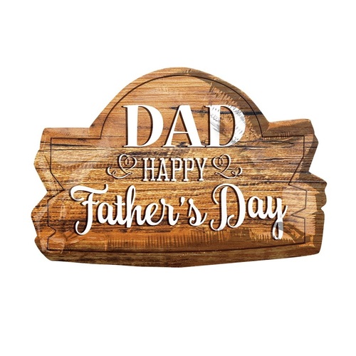 Father's Day Wood Marquee SuperShape Foil Balloon