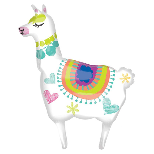 Llama SuperShape Foil Balloon