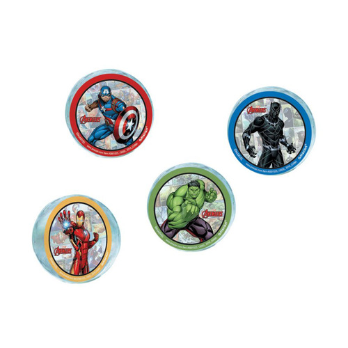 Marvel Avengers Powers Unite Bounce Balls Favours 4 Pack
