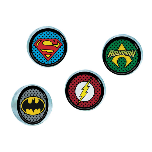 Justice League Heroes Unite Bounce Balls 4 Pack
