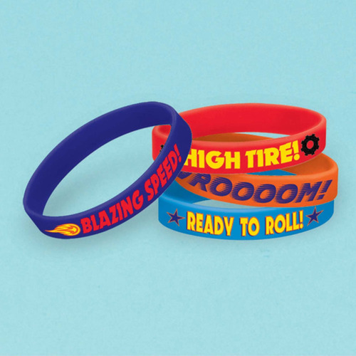 Blaze Rubber Bracelet Loot Party Favours 4 Pack 