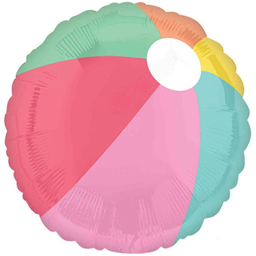 Just Chillin Beach Ball Round Foil Balloon