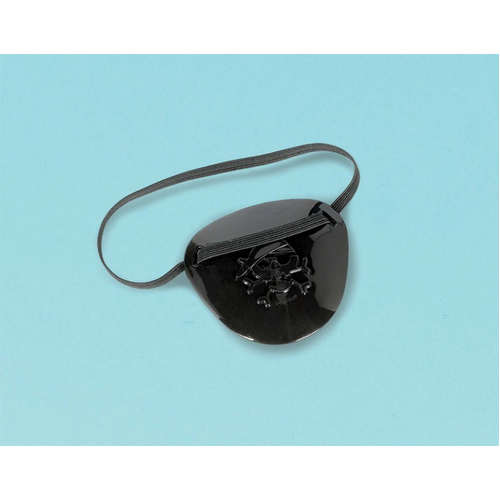 Little Pirate Eye Patch Party Favours Black 12 Pack