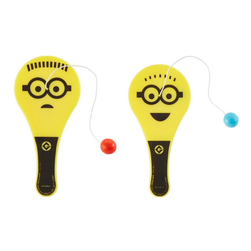 Minion Despicable Me Paddle Balls Favours 12 Pack