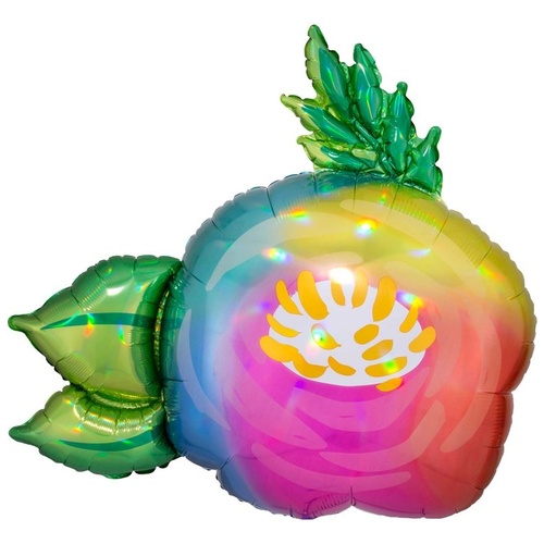 Iridescent Beautiful Flower SuperShape Holographic Foil Balloon