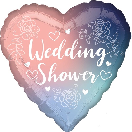 Twilight Lace Bridal Wedding Shower Heart Shaped Foil Balloon
