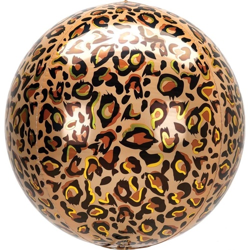 Leopard Print Orbz XL Foil Balloon