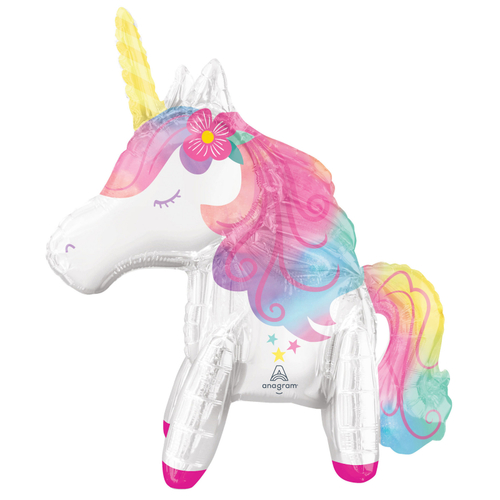 Enchanted Unicorn Air Fill SuperShape Foil Balloon