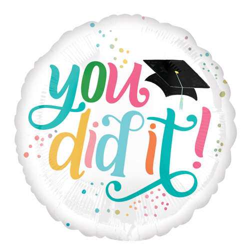 Graduation Follow Your Dreams You Did It Foil Balloon