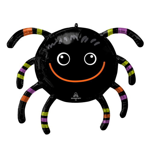Halloween Smiley Spider SuperShape Foil Balloon