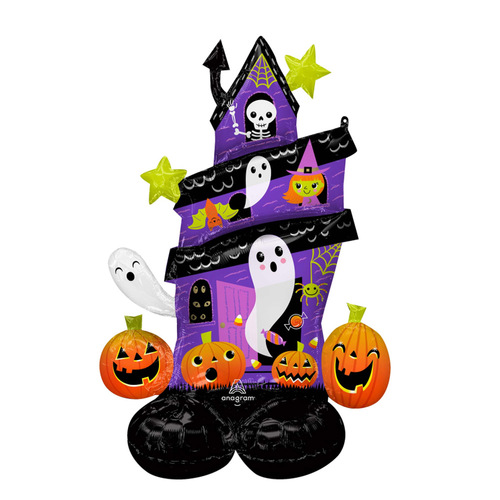 Halloween Haunted House Air Fill AirLoonz Foil Balloon