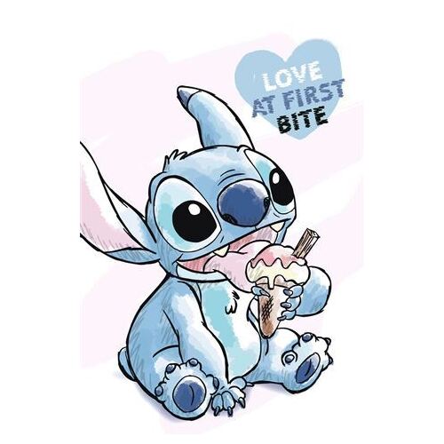 Stitch Love At First Bite Poster