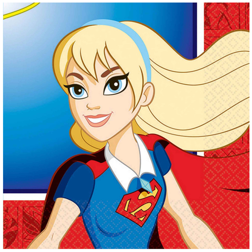 DC Superhero Girls Beverage Napkins 16 Pack