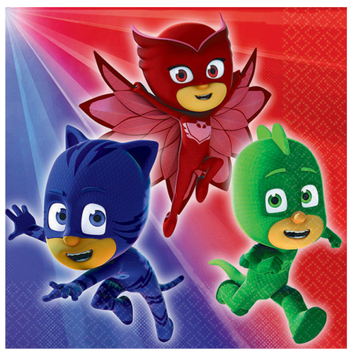 PJ Masks Beverage Napkins 16 Pack