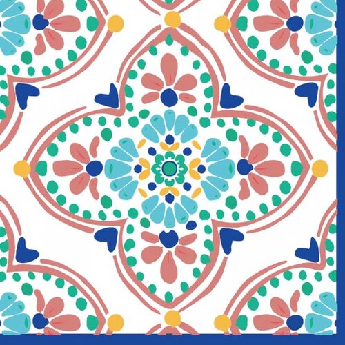 Boho Vibes 16 Pack Beverage Napkins