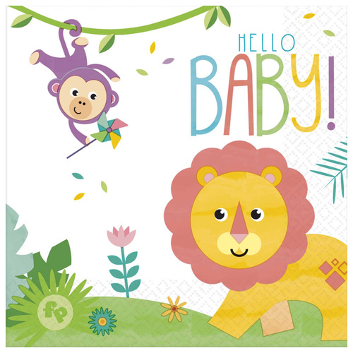 Baby Shower Fisher Price Hello Baby Lunch Napkins 16 Pack
