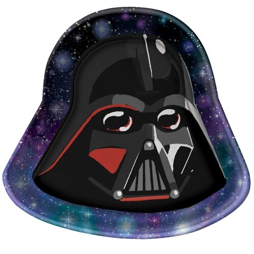 Star Wars Darth Vader Shaped Paper Plates 8 Pack