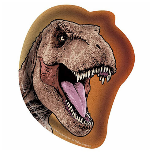 Jurassic World Dinosaur 17cm Shaped Paper Plates 