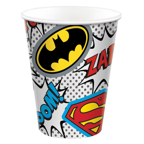 Justice League Heroes Unite Paper Cups 8 Pack