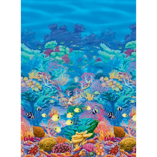 Under The Sea Coral Reef Scene Setter Plastic Room Roll 