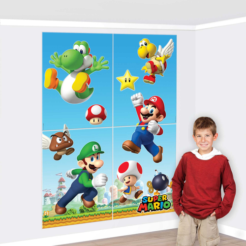 Super Mario Brothers Scene Setter Back Drop