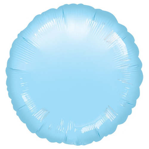 Metallic Pearl Pastel Blue Round Foil Balloon 