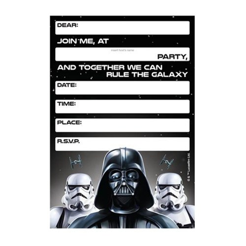 Star Wars Classic Invites 8 Pack