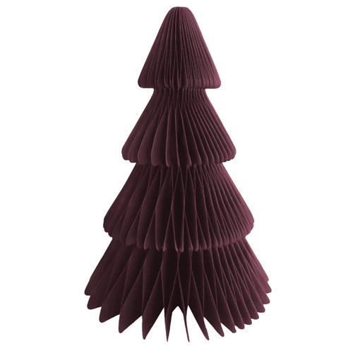 Christmas Honeycomb Red Tree Decoration x1