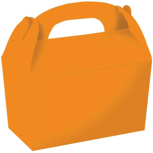 Pumpkin Orange Gable Treat Boxes 