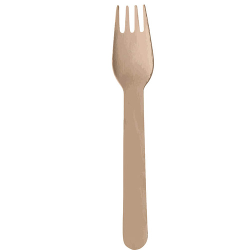 Natural Wooden Fork 20Pk