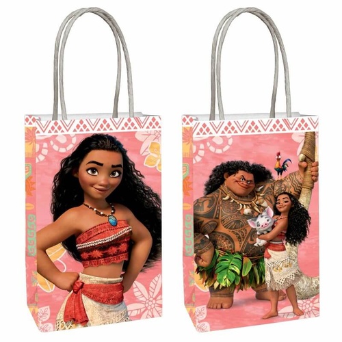 Moana Kraft Treat Party Paper Bag 8 Pack 